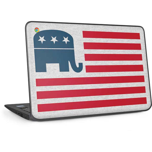 Republican American Flag HP Chromebook Skin
