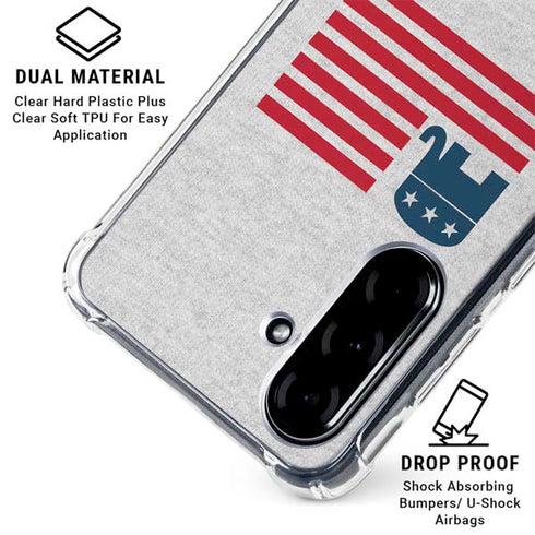 Republican American Flag Galaxy A36 5G Clear Case