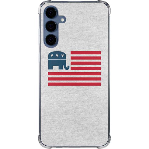 Republican American Flag Galaxy A55 5G Clear Case