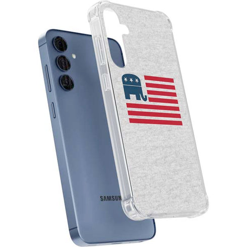 Republican American Flag Galaxy A55 5G Clear Case