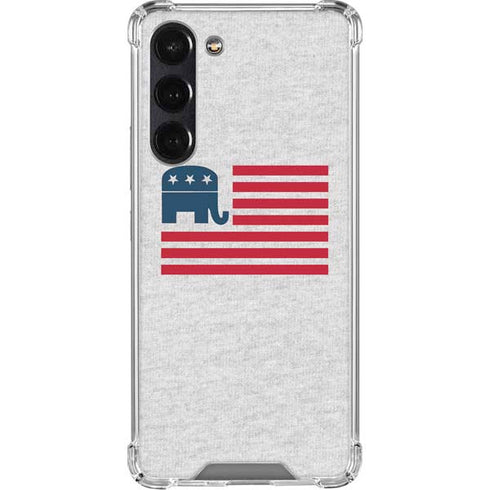 Republican American Flag Galaxy S24 FE Clear Case
