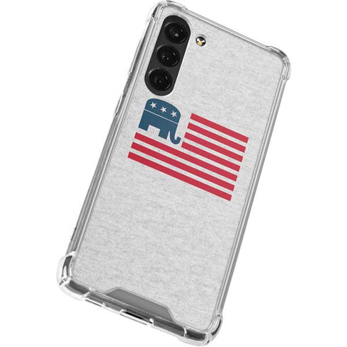 Republican American Flag Galaxy S24 FE Clear Case