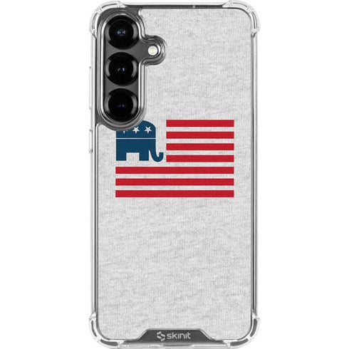 Republican American Flag Galaxy S26 Plus Clear Case