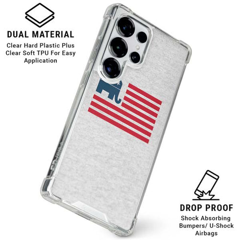 Republican American Flag Galaxy S26 Ultra Clear Case
