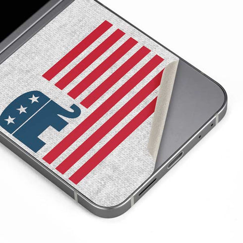 Republican American Flag Galaxy Z Flip6 Skin