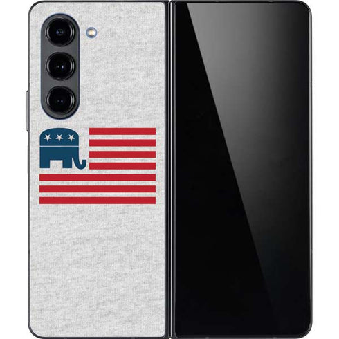 Republican American Flag Galaxy Z Fold5 5G Skin