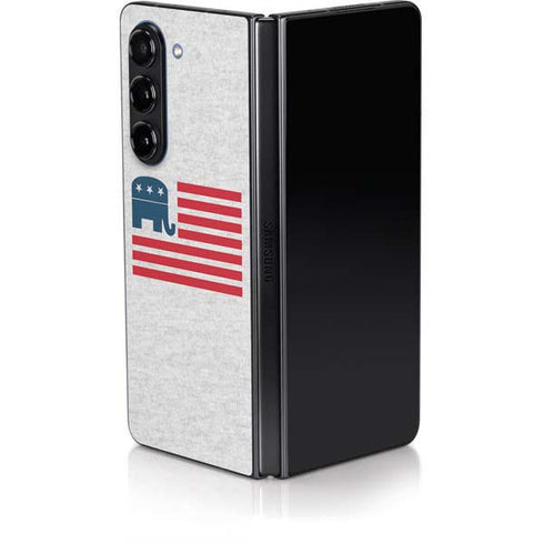 Republican American Flag Galaxy Z Fold5 5G Skin