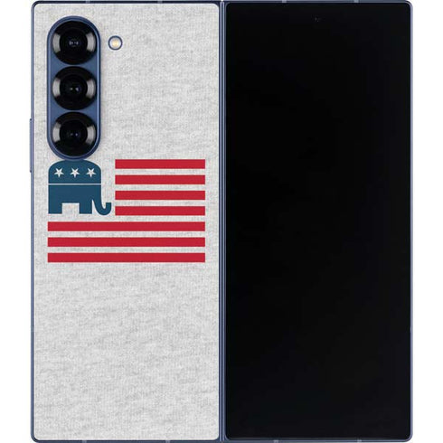 Republican American Flag Galaxy Z Fold6 Skin