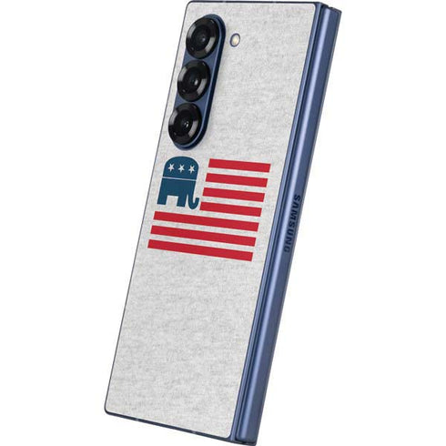 Republican American Flag Galaxy Z Fold6 Skin