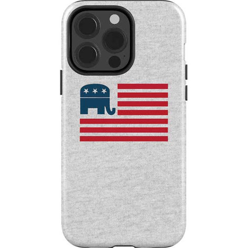Republican American Flag iPhone 15 Pro Impact Case