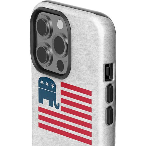 Republican American Flag iPhone 15 Pro Impact Case