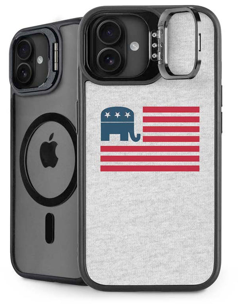 Republican American Flag iPhone 16 Kickstand Case