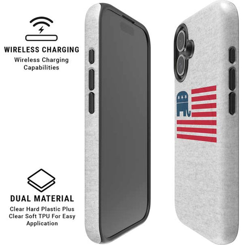 Republican American Flag iPhone 16 Magsafe Impact Case