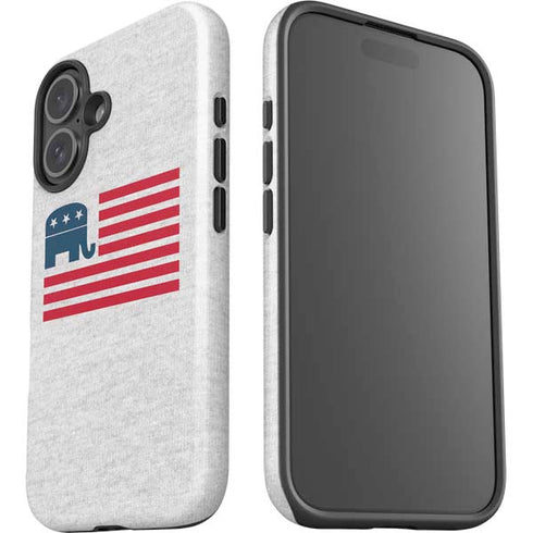 Republican American Flag iPhone 16 Plus Impact Case