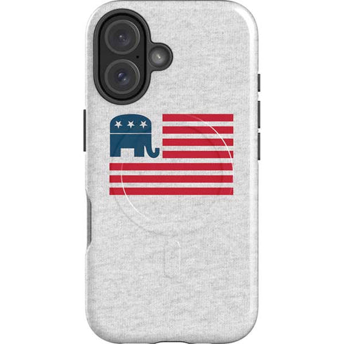 Republican American Flag iPhone 16 Plus Magsafe Impact Case
