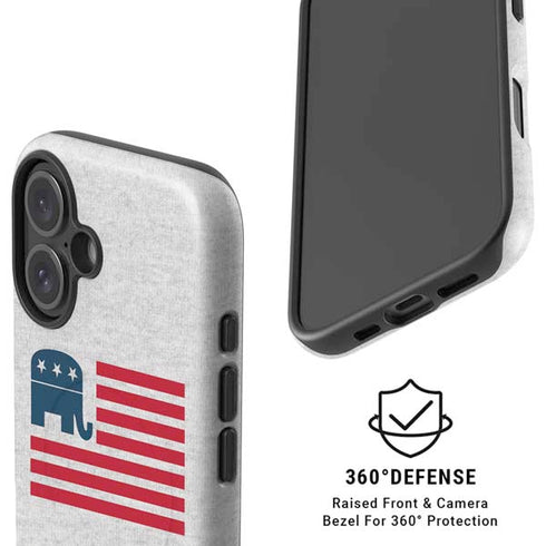 Republican American Flag iPhone 16 Plus Magsafe Impact Case