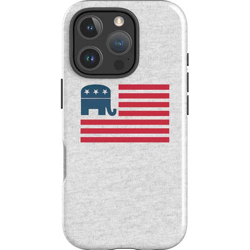 Republican American Flag iPhone 16 Pro Impact Case