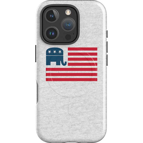 Republican American Flag iPhone 16 Pro Magsafe Impact Case