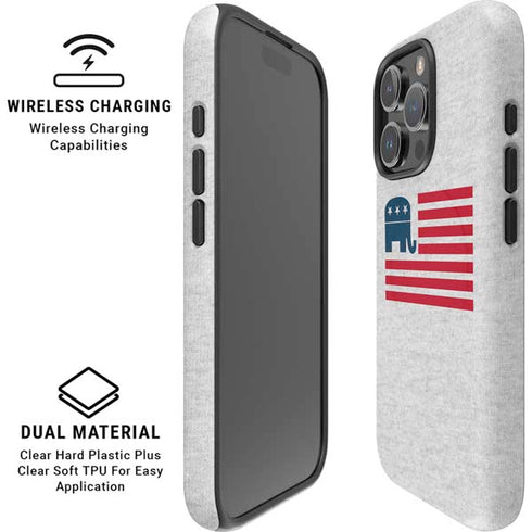 Republican American Flag iPhone 16 Pro Magsafe Impact Case