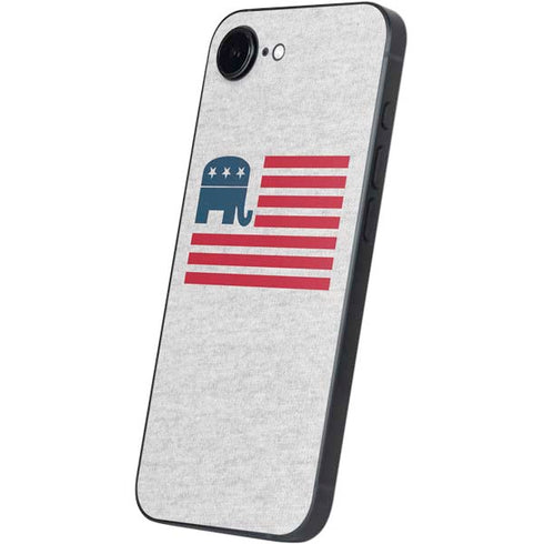 Republican American Flag iPhone 16e Skin