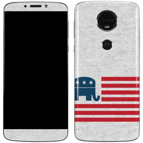 Republican American Flag Moto E5 Plus Skin