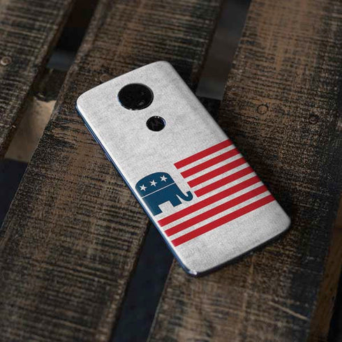 Republican American Flag Moto E5 Plus Skin