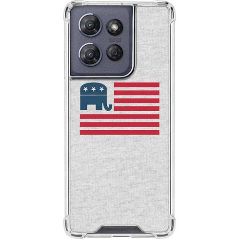 Republican American Flag Moto G 5G (2025) Clear Case