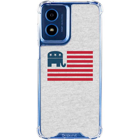 Republican American Flag Moto G 5G (2024) Clear Case