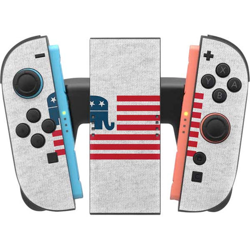 Republican American Flag Nintendo Switch 2 (2025) Joy-Con Controller Skin