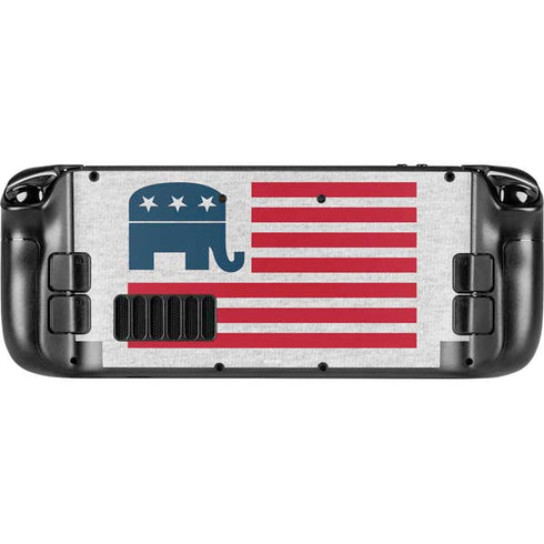 Republican American Flag Steam Deck Handheld Gaming Computer Skin