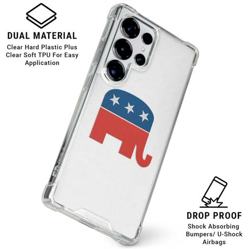 Republican Elephant Galaxy S25 Ultra Clear Case