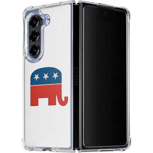 Republican Elephant Galaxy Z Fold5 5G Clear Case