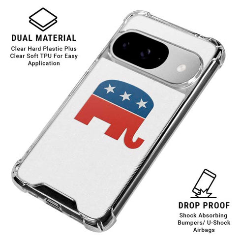Republican Elephant Google Pixel 10 Clear Case