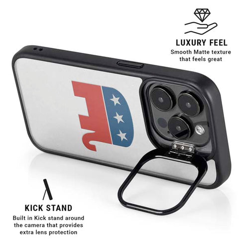 Republican Elephant iPhone 14 Pro Max Kickstand Case