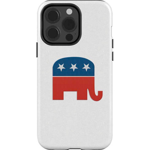 Republican Elephant iPhone 15 Pro Impact Case