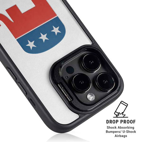 Republican Elephant iPhone 15 Pro Kickstand Case