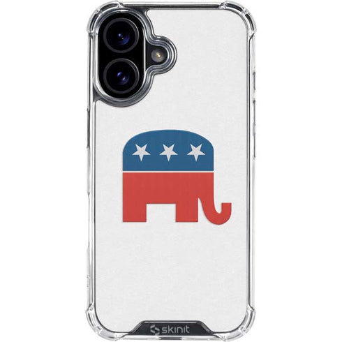 Republican Elephant iPhone 16 Clear Case