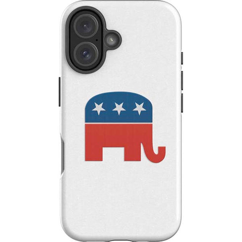 Republican Elephant iPhone 16 Plus Impact Case