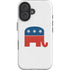 Republican Elephant iPhone 16 Plus Impact Case