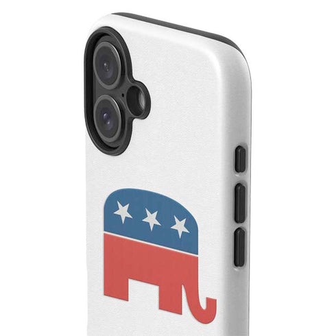 Republican Elephant iPhone 16 Plus Impact Case