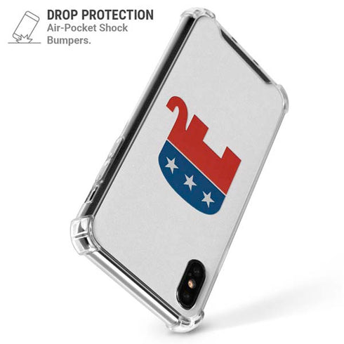 Republican Elephant iPhone X/XS Clear Case