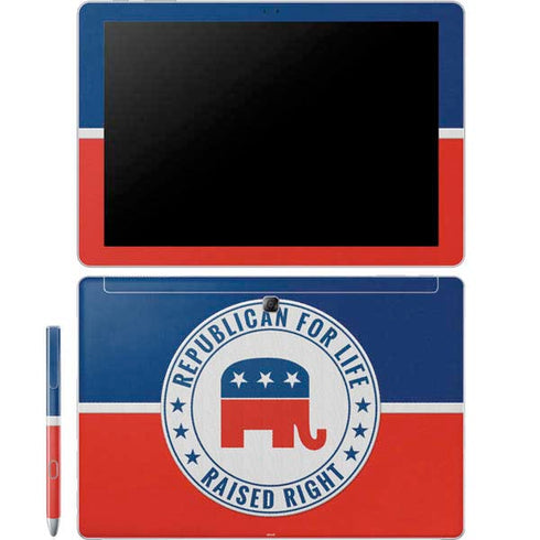 Republican For Life Galaxy Book 12in Skin