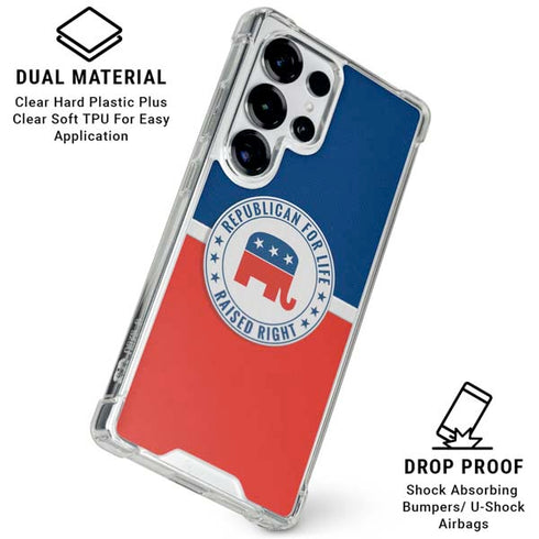 Republican For Life Galaxy S25 Ultra Clear Case
