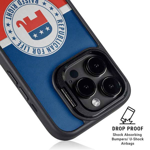 Republican For Life iPhone 14 Pro Kickstand Case