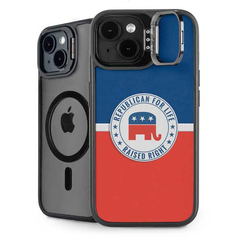 Republican For Life iPhone 15 Kickstand Case