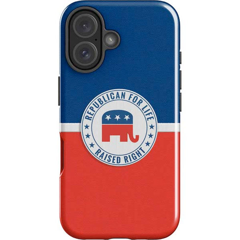 Republican For Life iPhone 16 Plus Impact Case