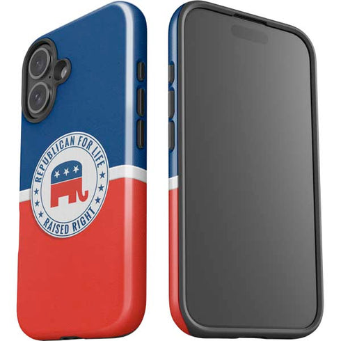 Republican For Life iPhone 16 Plus Impact Case