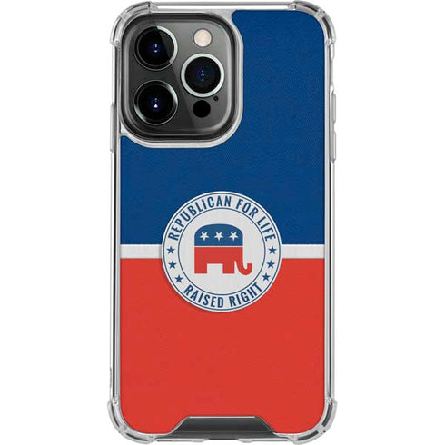 Republican For Life iPhone 16 Pro Clear Case