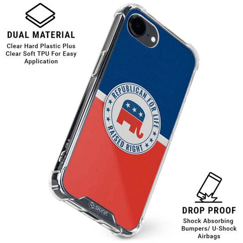Republican For Life iPhone 16e Clear Case