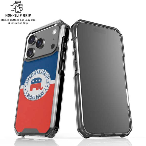 Republican For Life iPhone 18 Pro Clear Case